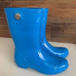 Ugg Sienna Rain Boots - Blue Aster - Size 7